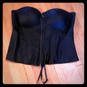 Torrid Faux Leather Corset Size 4